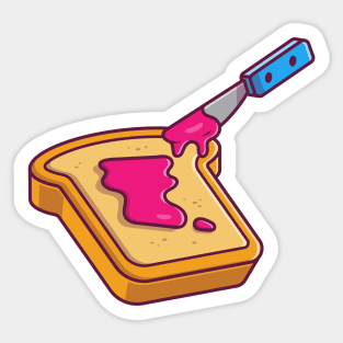 Bread With Strawberry Jam Sticker